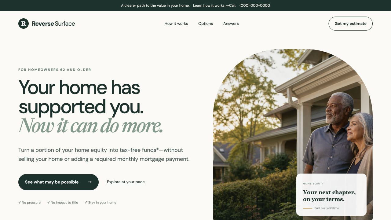 ReverseSurface website homepage